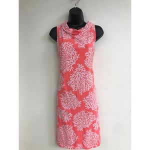 Barbara Erickson coral printed summer dress